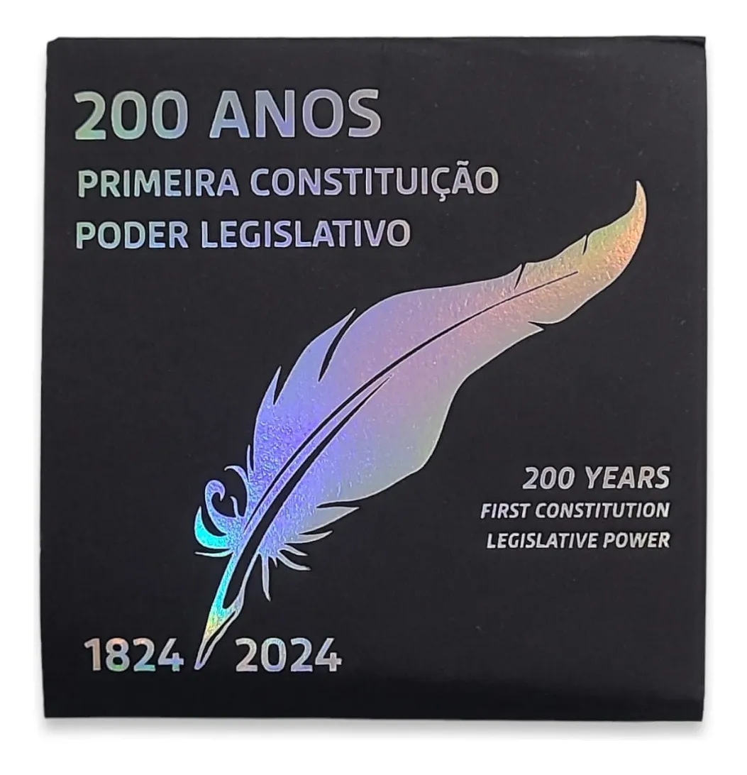Moeda Brasil 2024 Constituição - Prata no Estojo - FC Perfeita 2