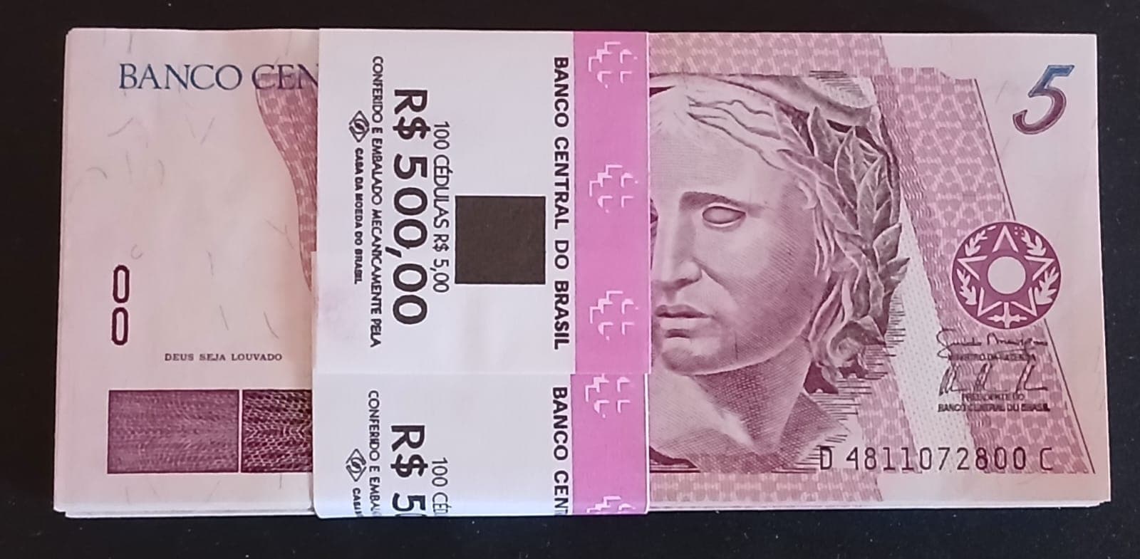 5 reais 1a. Família com lacre FE TOP