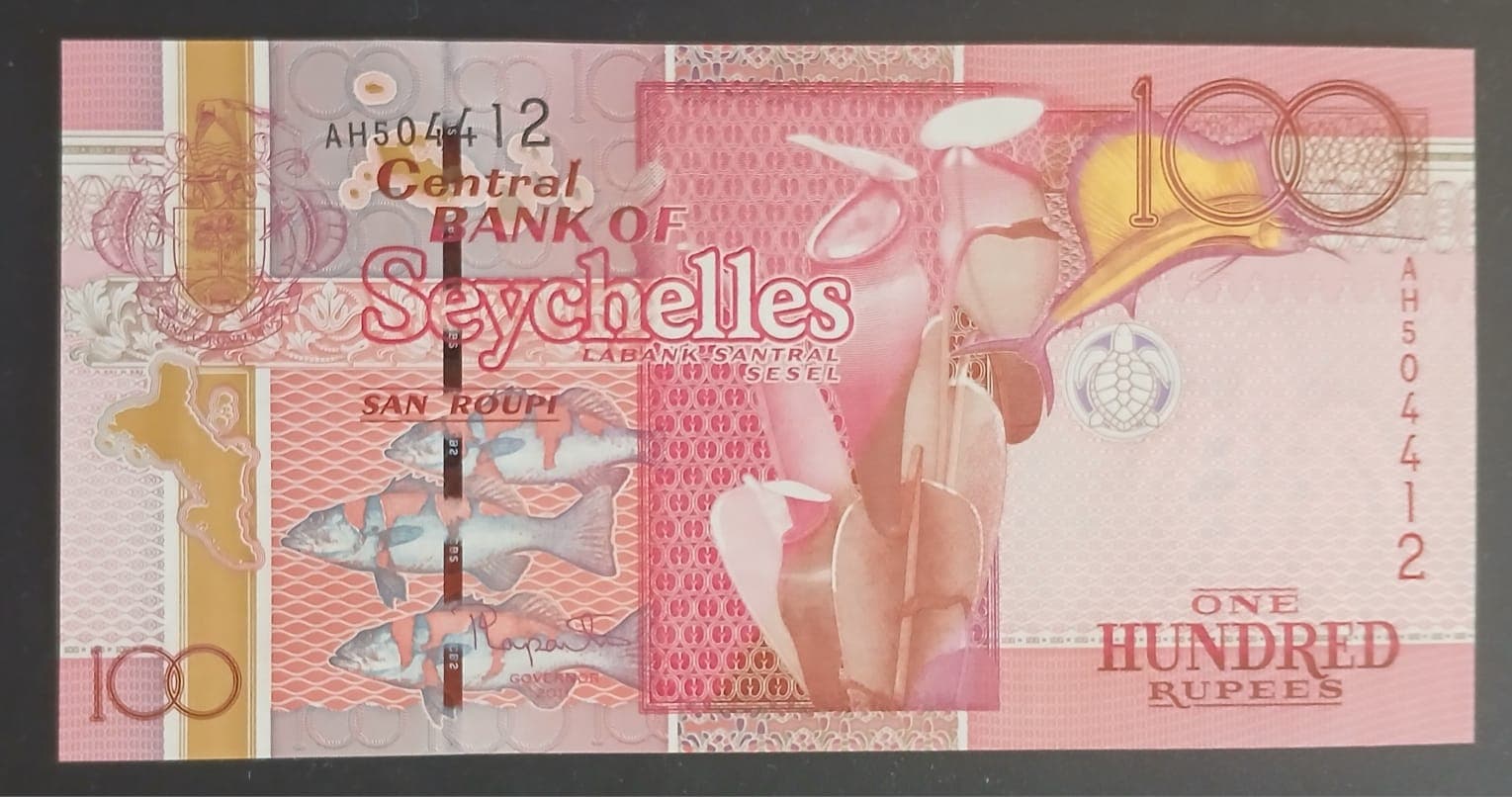 Seychelles 100 Rupees 2011 linda FE