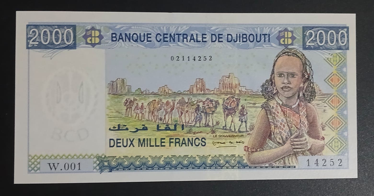 Djibouti 2000 Francos Ano 2000 FE